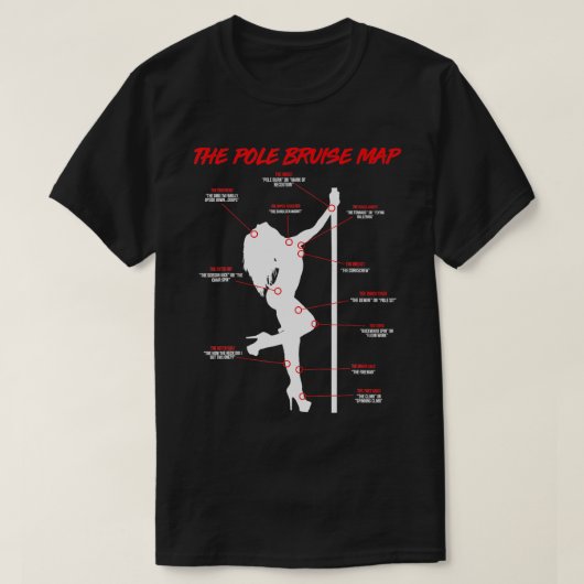 ザポールブルーズマップ踊り練習ダンス Tシャツ (デザイン正面)