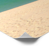 ザポ実在ルト-ビーチ、青、水 ポスター (角)