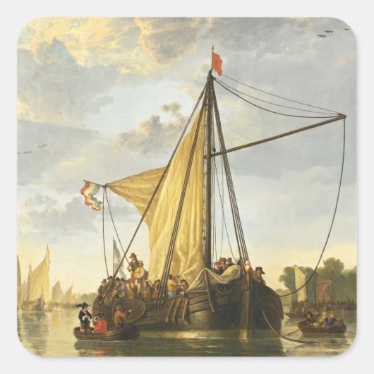 ザマアアットドルドレヒトAelbert Cuyp スクエアシール (正面)
