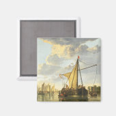ザマアアットドルドレヒトAelbert Cuyp マグネット (正面/裏面)