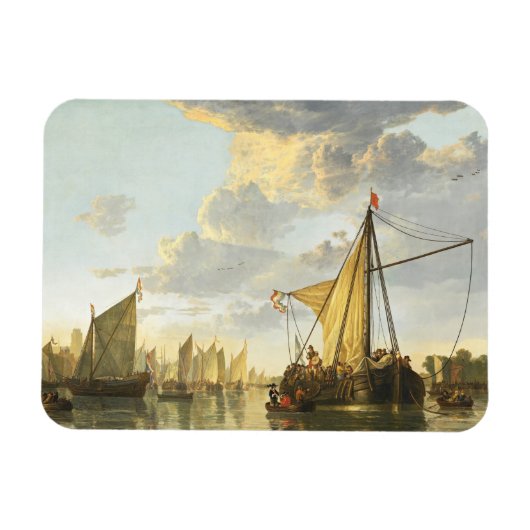ザマアアットドルドレヒトAelbert Cuyp マグネット (横)