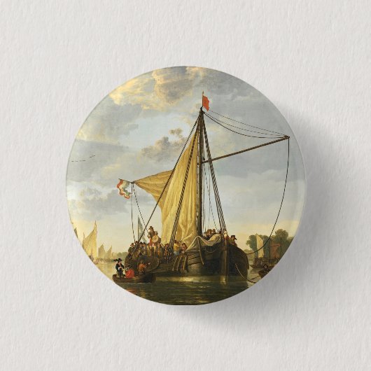 ザマアアットドルドレヒトAelbert Cuyp 缶バッジ (正面)