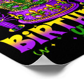 ザマイマルディグラ誕生日ヤールマルディグラスハッピービーB ポスター (角)