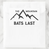 ザマウンテンこうもりラスト 長方形シール (バッグ)