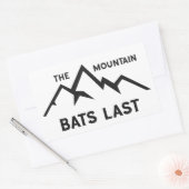 ザマウンテンこうもりラスト 長方形シール (封筒)