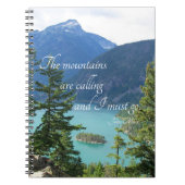 ザマウンテンズは引用文マウンテンレイクを呼んでいる ノートブック (正面)