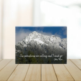 ザマウンテンズは引用文雪山を呼び出している フォトブロック