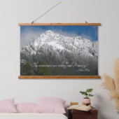 ザマウンテンズは引用文雪山を呼び出している 吊り下げ型タペストリー (寝室)