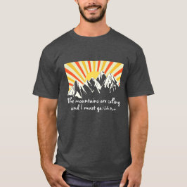 ザマウンテンズコーリングレトロサンライズ Tシャツ