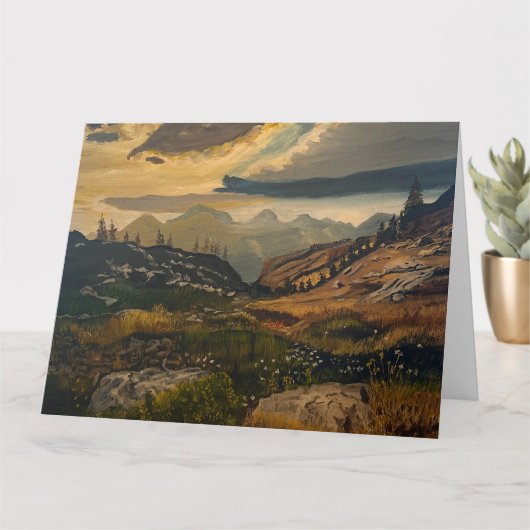 ザマウンテンズ、オリジナルバイゲイリーポリング カード (小さな植物)