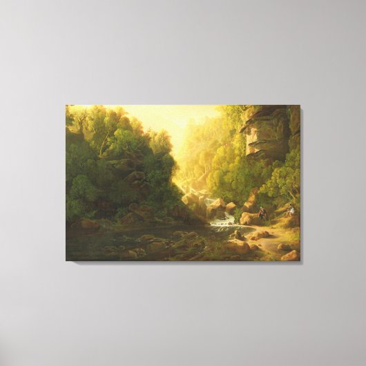 ザマウンテントレント, c.1820-30 (キャンバス上の油) キャンバスプリント (正面)