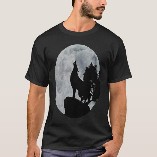 ザマウンテンメンズウルフ国旗 Tシャツ (正面)