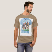 ザマウンテンメンズペットセルフィー Tシャツ (正面フル)