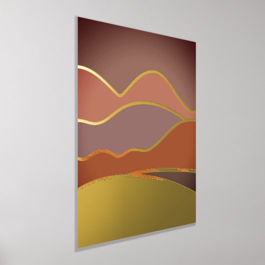 ザマウンテン色彩の鮮やかズフォイルプリント 箔ポスター (レイダウン)