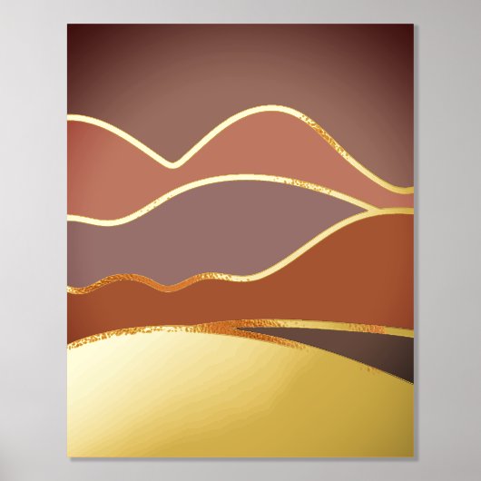 ザマウンテン色彩の鮮やかズフォイルプリント 箔ポスター (正面)