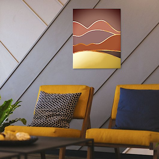 ザマウンテン色彩の鮮やかズフォイルプリント 箔ポスター