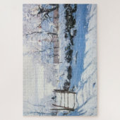 ザマグピーフランスの印象派クロード・モネ絵を描 ジグソーパズル (縦)