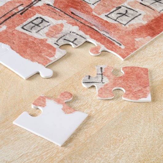 ザマターホーンスイスアルプスウォーターカラージグソーパズル ジグソーパズル (側面)