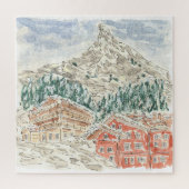 ザマターホーンスイスアルプスウォーターカラージグソーパズル ジグソーパズル (縦)