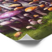 ザマッシュルームパッチデジタルアート ポスター (角)