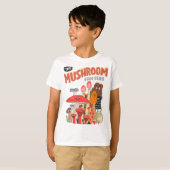 ザマッシュルームファンクラブレトロキュートコテージコアムシャ Tシャツ (正面フル)