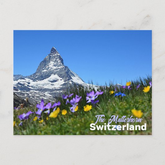 ザマッターホルンスイス旅行記念品 ポストカード (正面)