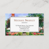 ザマナーハウスウォーターカラーランドス絵を描ケープズ 名刺 (裏面)