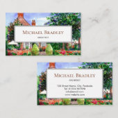 ザマナーハウスウォーターカラーランドス絵を描ケープズ 名刺 (正面/裏面)