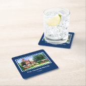 ザマナーハウスヨークイングランドカントリーガーデン スクエアペーパーコースター (インサイチュ)