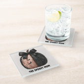 ザママハ不気味ロウィーンカボチャ ガラスコースター (アングル)