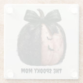 ザママハ不気味ロウィーンカボチャ ガラスコースター (裏面)