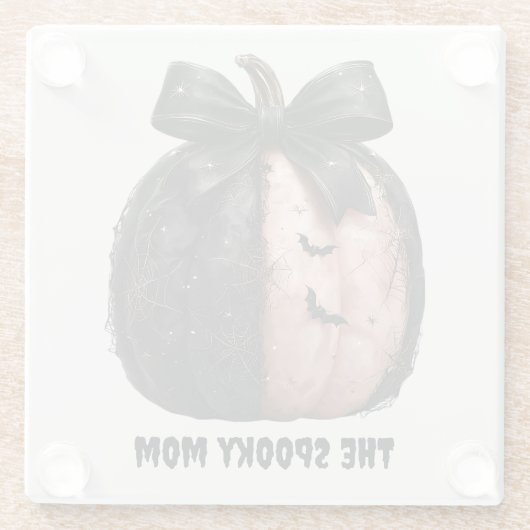 ザママハ不気味ロウィーンカボチャ ガラスコースター (裏面)