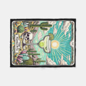 ザマルガリータタロットカードチンコデマヨパーティーマーガ フリースブランケット (正面(横))