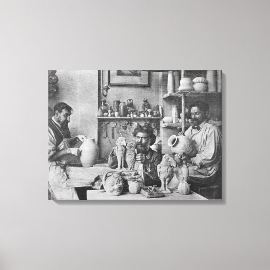 ザマルティン兄弟のスタジオでサウスオール キャンバスプリント (正面)