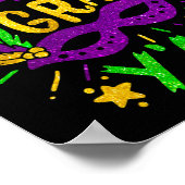 ザマルディグラスヤルビーズマスクジェスターハットフェスティバル ポスター (角)