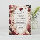 ザマルーン伝統的秋ブルゴーニュブライダルシャワー 招待状 (スタンド正面)