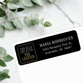 ザマンザ神話ザレジェンドブラック差出人住所 ラベル