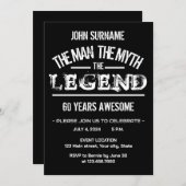 ザマンザ神話ザレジェンド素晴らし誕生日 招待状 (正面/裏面)