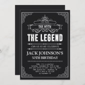 ザマンザ神話ザレジェンド誕生日招待状 招待状 (正面/裏面)