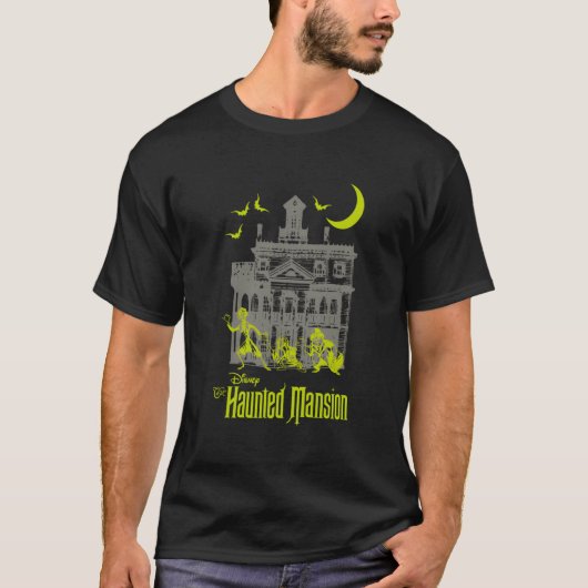 ザマンショ幽霊のよく出るンヒッチハイキング幽霊シルエット Tシャツ (正面)