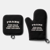 ザマン神話レジェンドおもしろいカスタム料理 鍋つかみ&鍋敷きセット (正面)