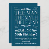 ザマン誕生日招待状 招待状 (正面/裏面)