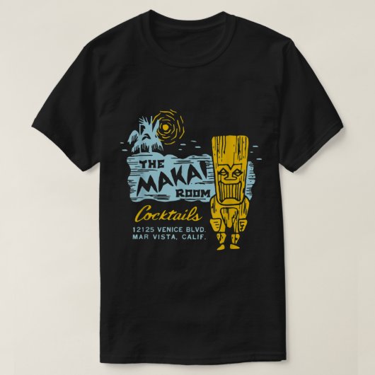 ザマーカイルームロサンゼルスCAヴィンテージティキバーF Tシャツ (デザイン正面)