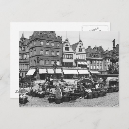 ザマーケットプレイスアットトリア， c.1910 ポストカード (正面/裏面)