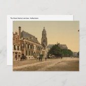 ザマーケ素晴らしット、アーネム、オランダ ポストカード (正面/裏面)