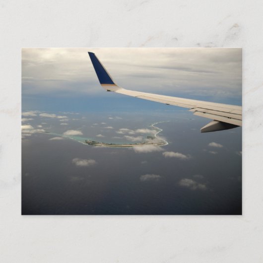 ザマーシャル諸島 – クワジェレインアトール ポストカード (正面)