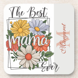 ザマ最高のマエバーフローラプリント コースター