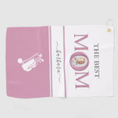 ザマ最高のマ写真ピスタイリッシュックラベンダーレタリング ゴルフタオル (横)