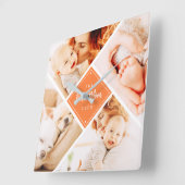 ザマ最高のマ·エバーカスタム·モダン写真 スクエア壁時計 (傾斜)