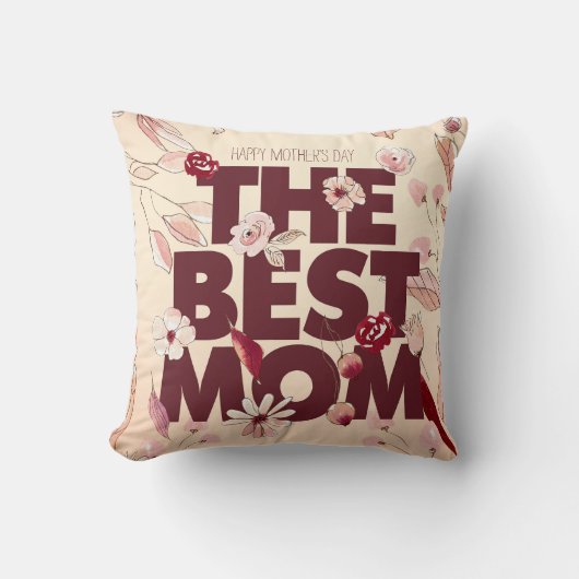 ザマ最高のマ |母の日 クッション (正面)